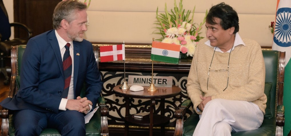 Minister of Commerce and Industry Mr. Suresh Prabhu met with Danish Foreign Minister Mr. Anders Samulesen and discussed ways to strengthen bilateral commerce and trade between India and Denmark on 17 Dec 2018 in New Delhi